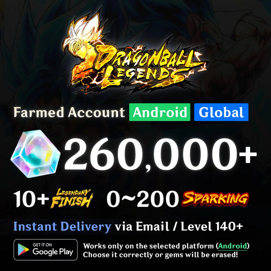 Dragon Ball Legends Farmed Account [Android] GamesBay