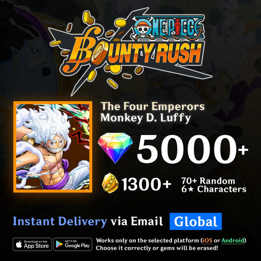 The Four Emperors Monkey D. Luffy OPBR Starter Reroll Account GamesBay