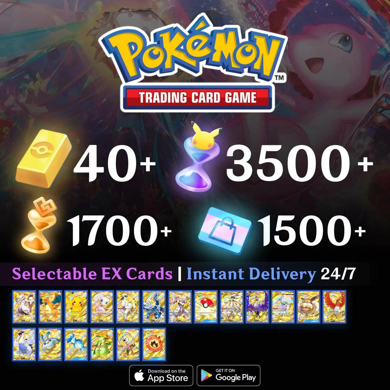 Pokémon TCG Pocket Starter Account with Selectable Crown/Immersive GamesBay
